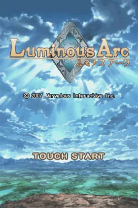 Luminous Arc (Europe) screen shot title